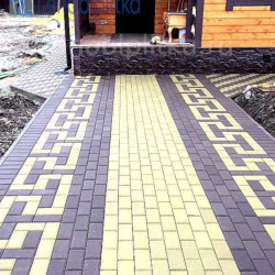 Укладка тротуарной Брусчатки Кирпичик