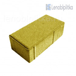 Кирпичик 200х100х60 мм горчичный